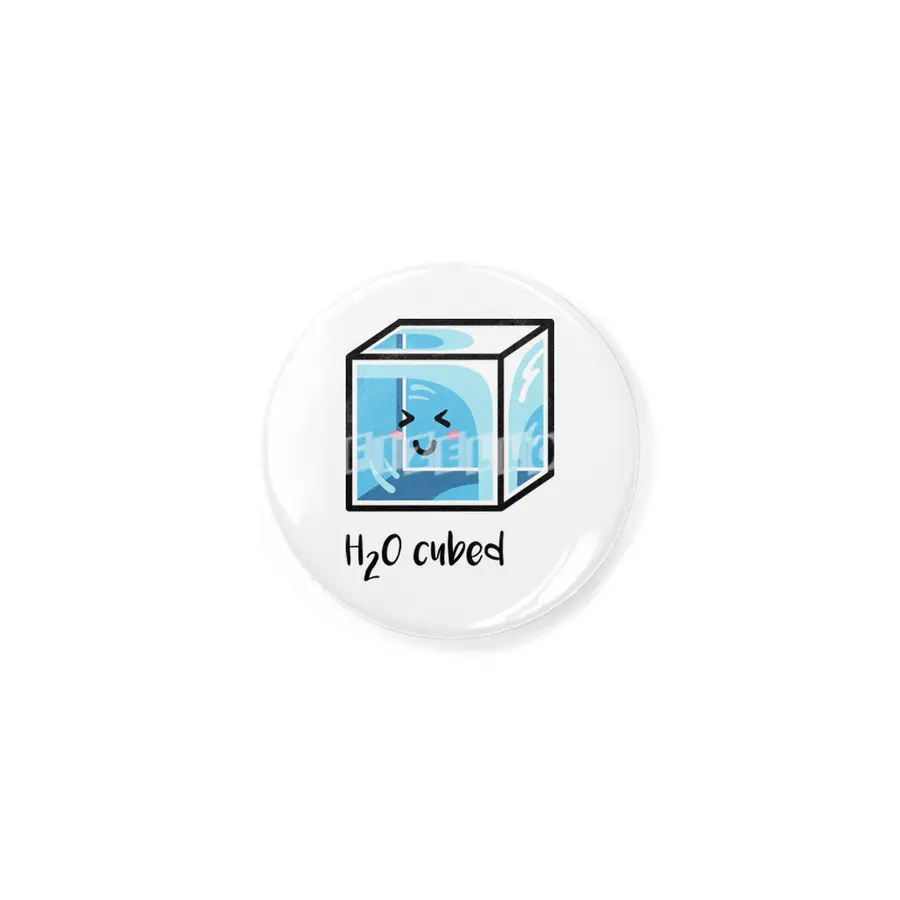 H2O Cubed Ice Block Chemistry Science Joke Rozet