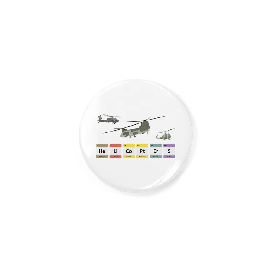 Military Helicopters Chemistry Rozet