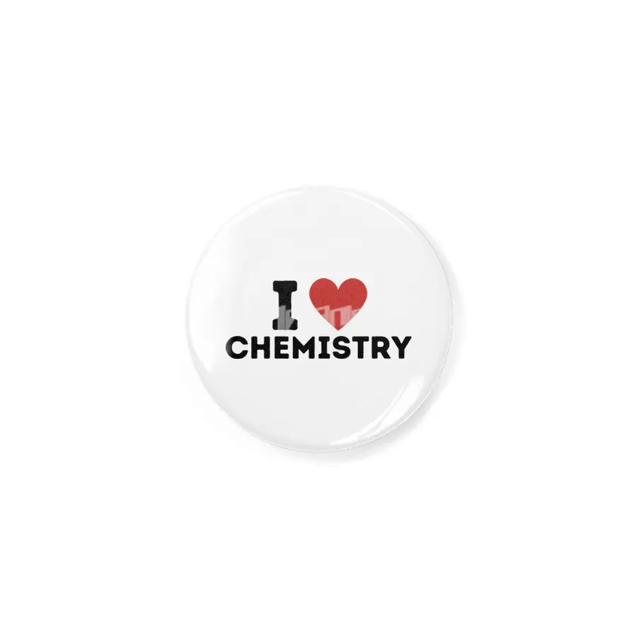 I Love Chemistry Simple Heart Design Rozet