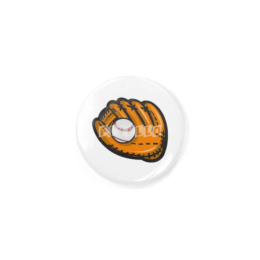 Baseball Glove Ball Retro Rozet