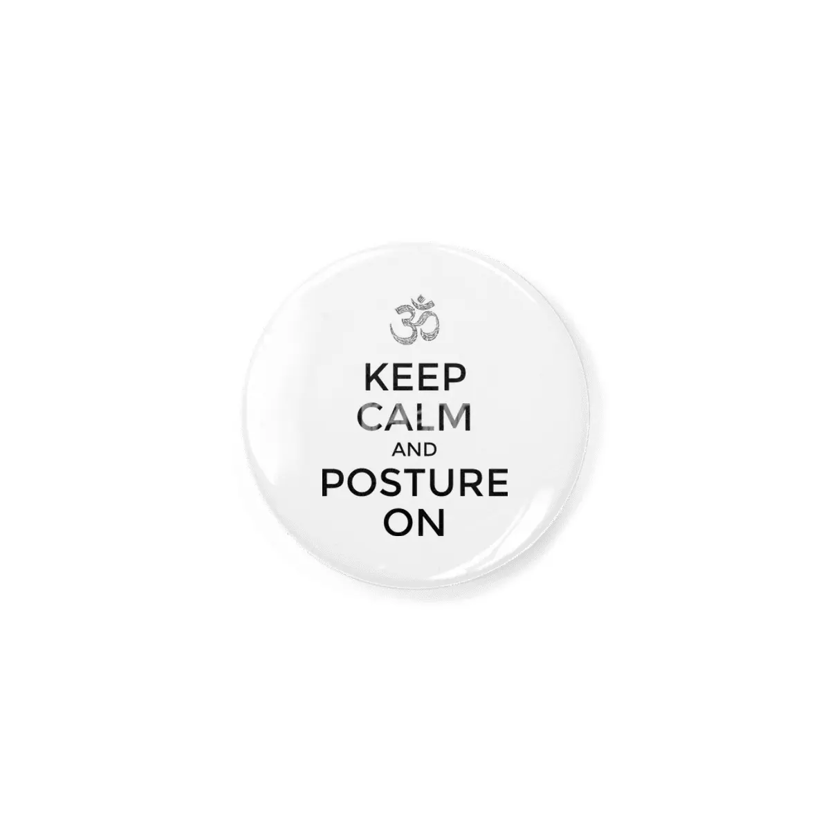 Yoga posture - keep calm Rozet