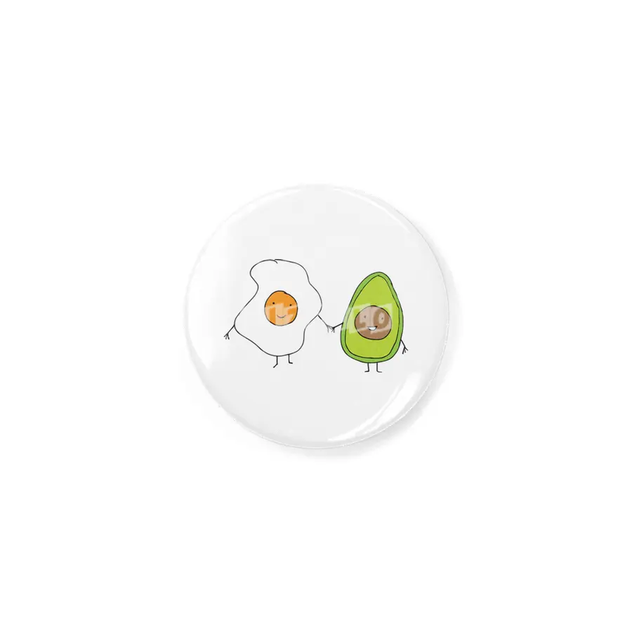 Egg and Avocado Friends Rozet