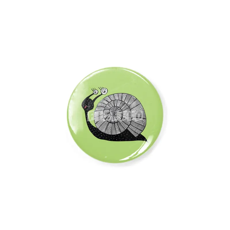 Cute Cartoon Snail Rozet