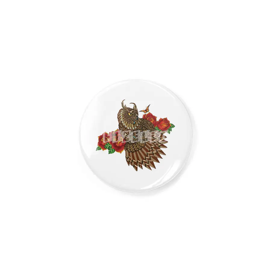Summer Roses Owl Rozet