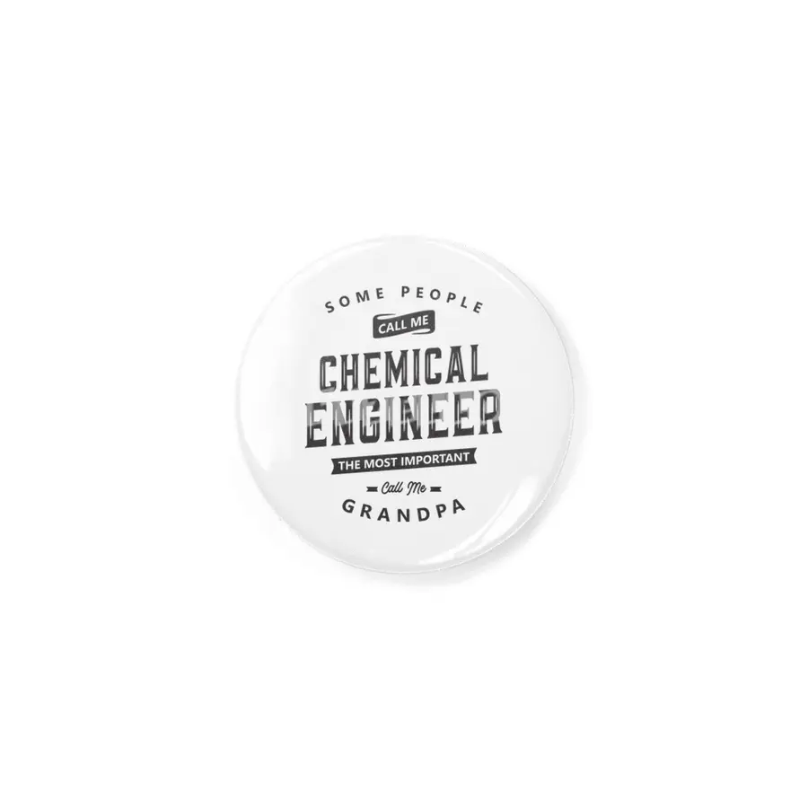Chemical Engineer Grandpa Funny Job Title Profession Birthday Worker Rozet