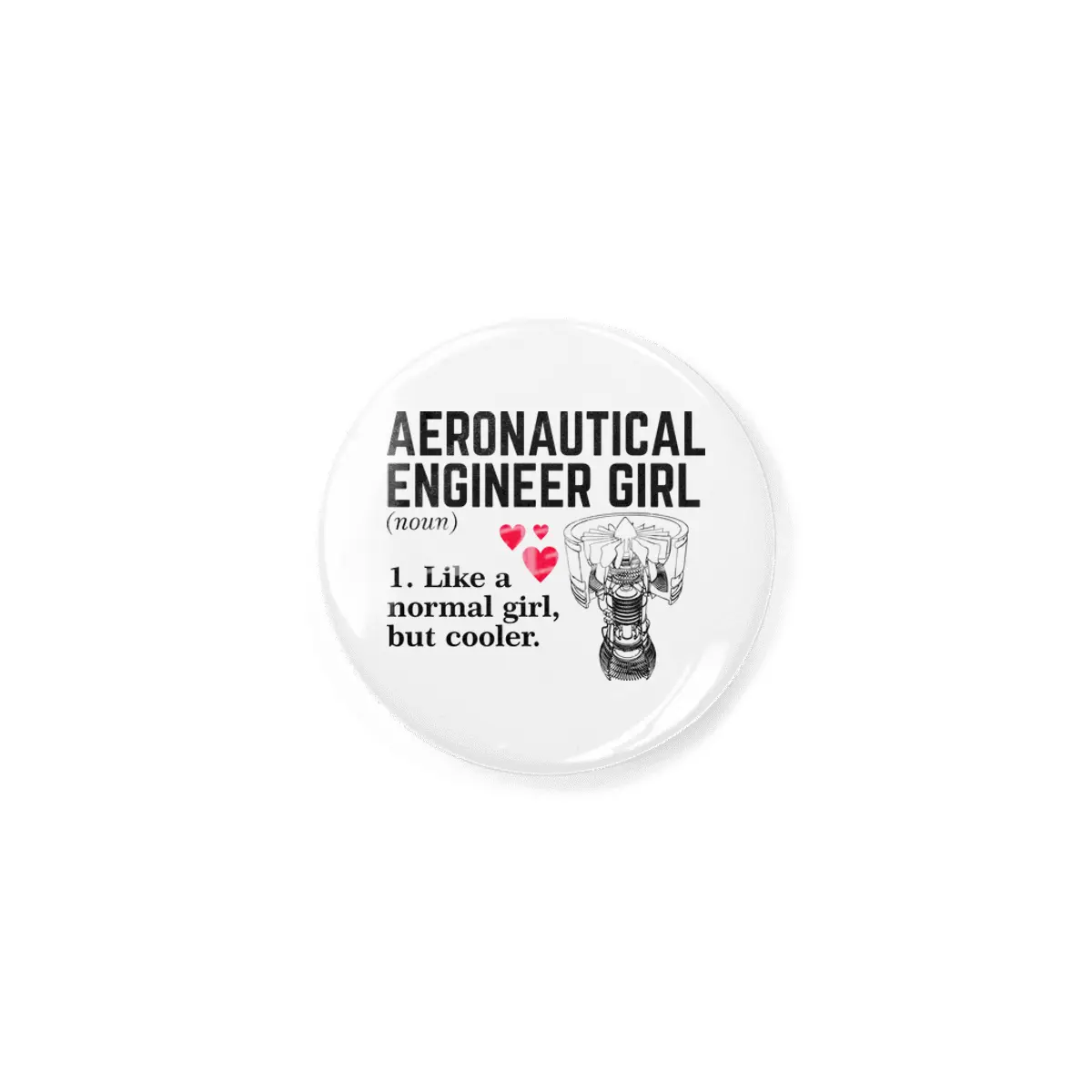Aeronautical Engineer Girl Rozet