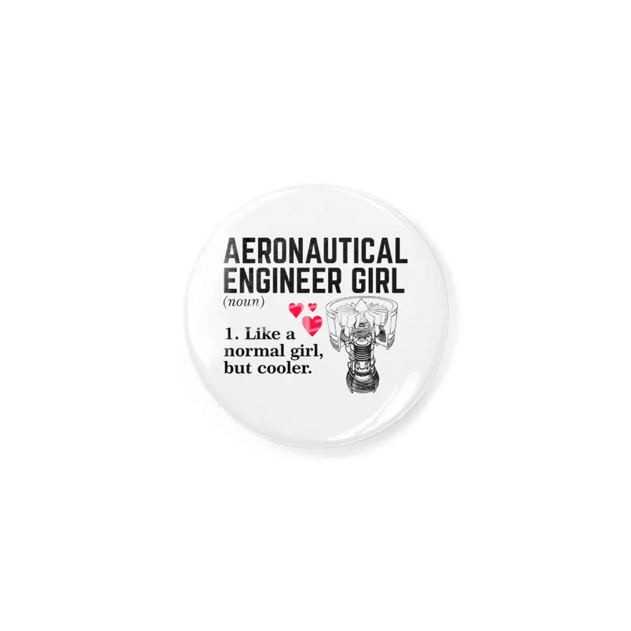 Aeronautical Engineer Girl Rozet