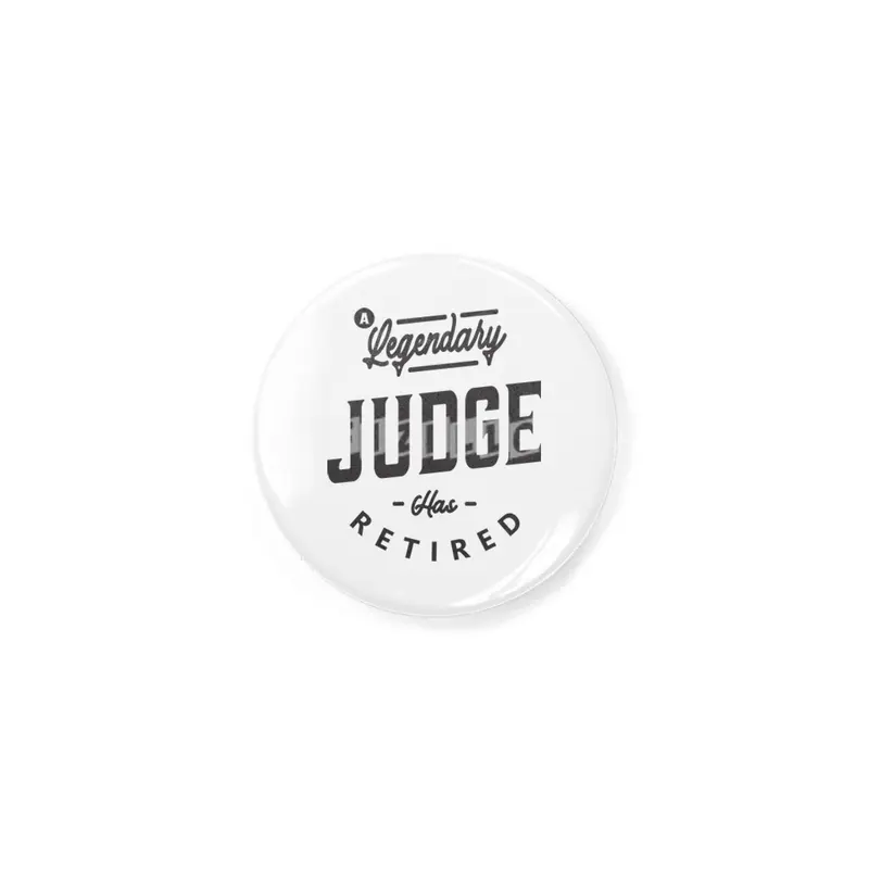 Judge Funny Job Title Profession Birthday Worker Rozet