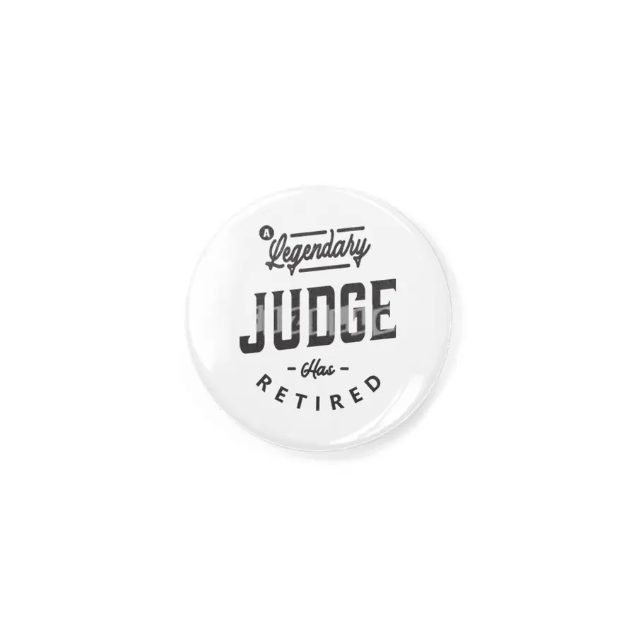 Judge Funny Job Title Profession Birthday Worker Rozet