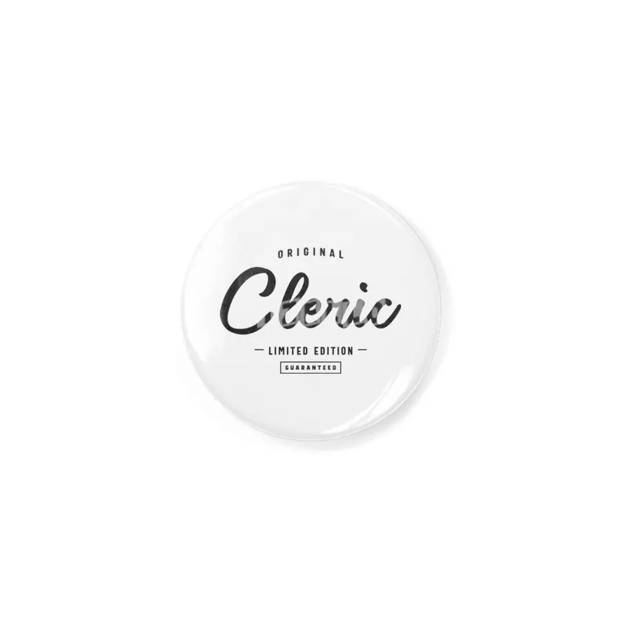 Cleric Funny Job Title Profession Birthday Worker Rozet