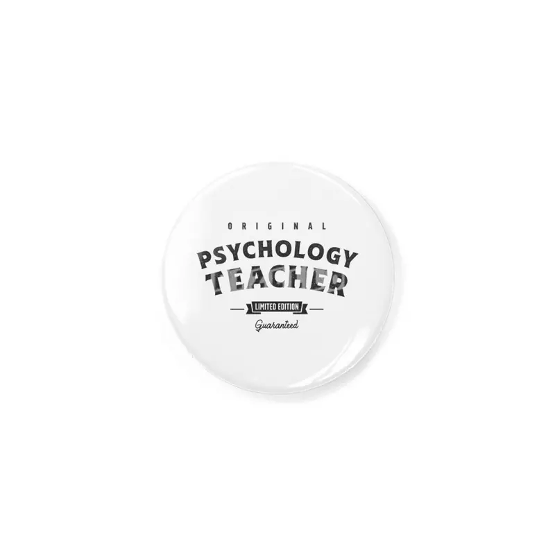 Psychology Teacher Funny Job Title Profession Birthday Worker Rozet