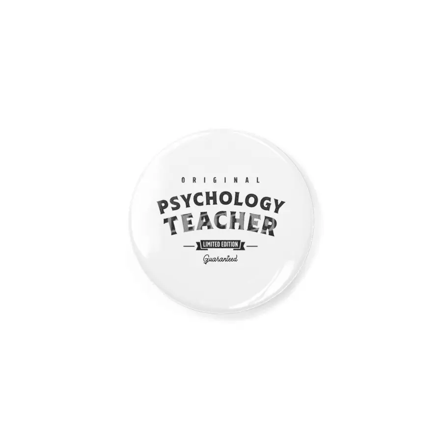 Psychology Teacher Funny Job Title Profession Birthday Worker Rozet
