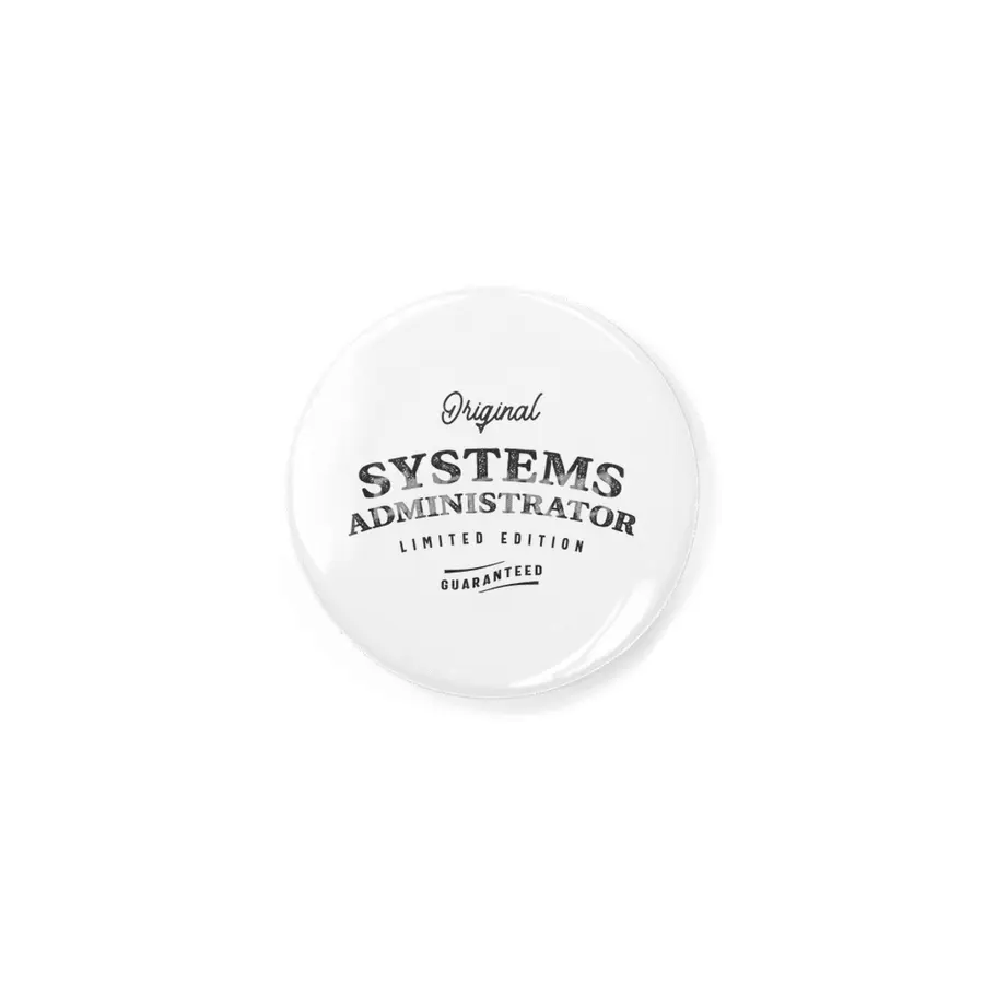 Systems Administrator Funny Job Title Profession Birthday Worker Rozet