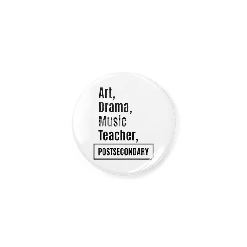 Art, Drama, Music Teacher Job Title Gift Rozet
