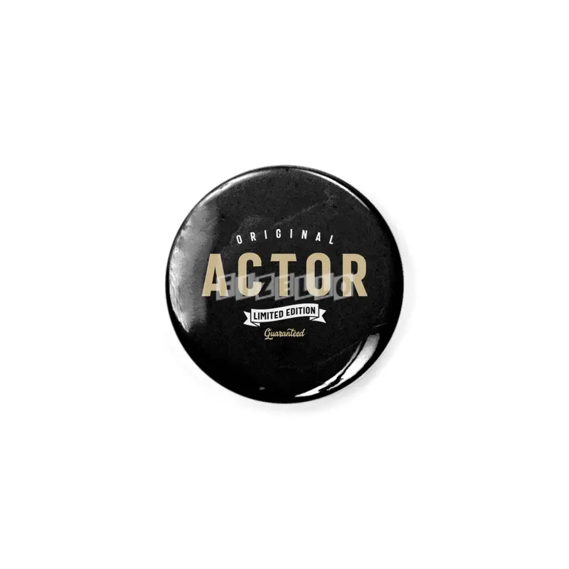 Actor Funny Job Title Profession Birthday Worker Rozet