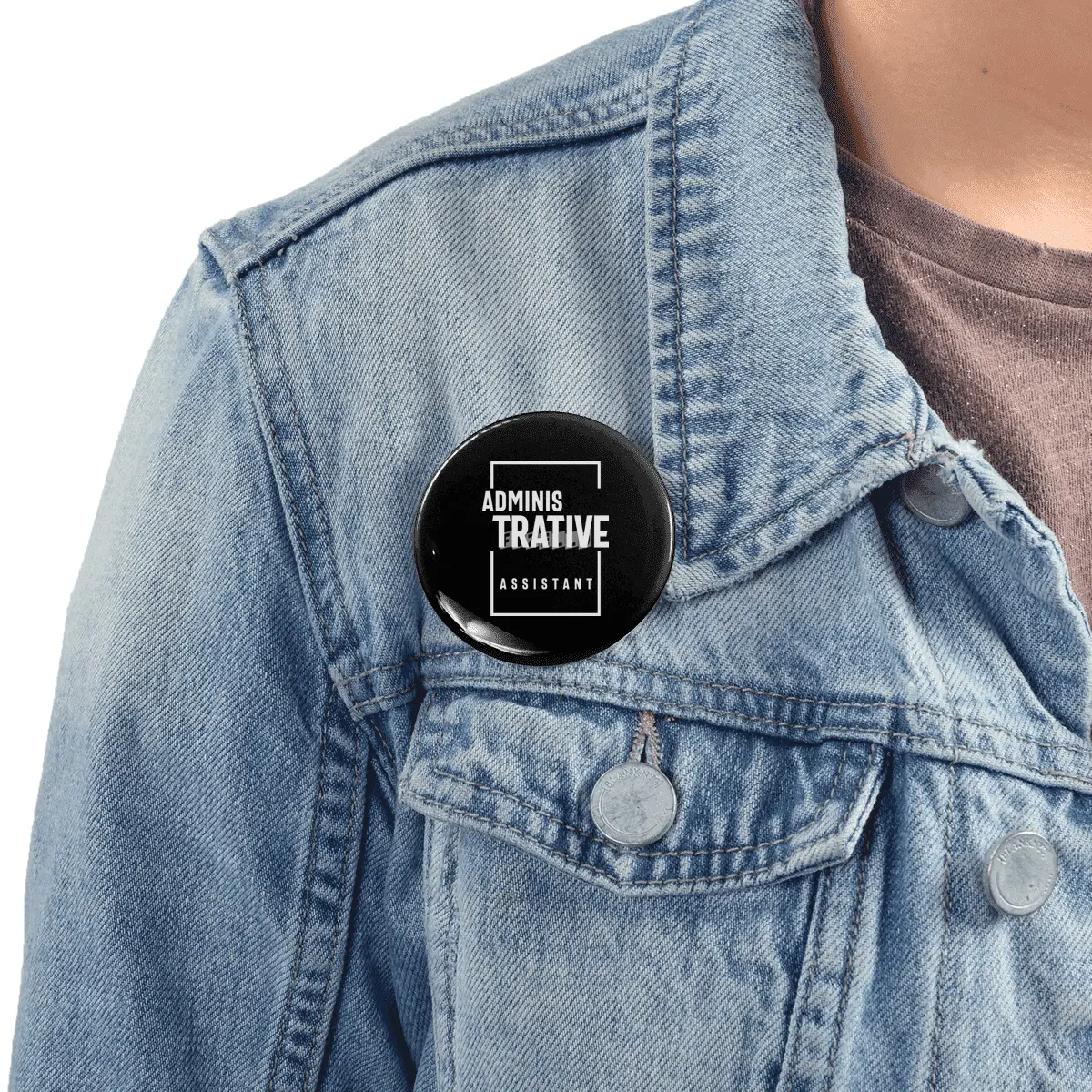 Administrative Assistant Gift Funny Job Title Profession Birthday Idea Rozet