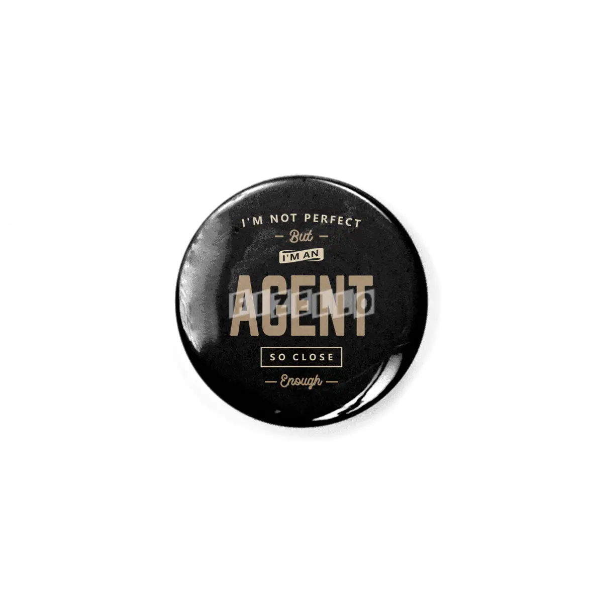 Agent Funny Job Title Profession Birthday Worker Rozet
