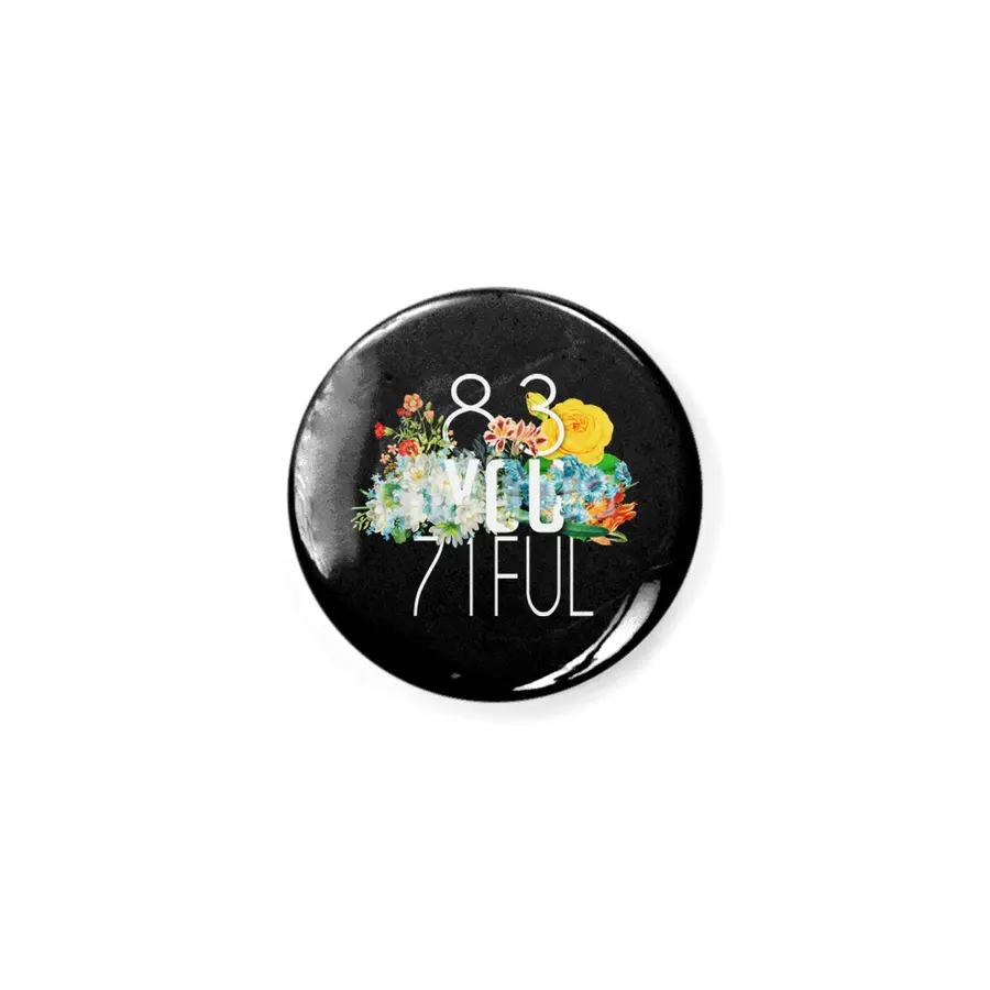 Be You Tiful Numbers and Flowers Rozet
