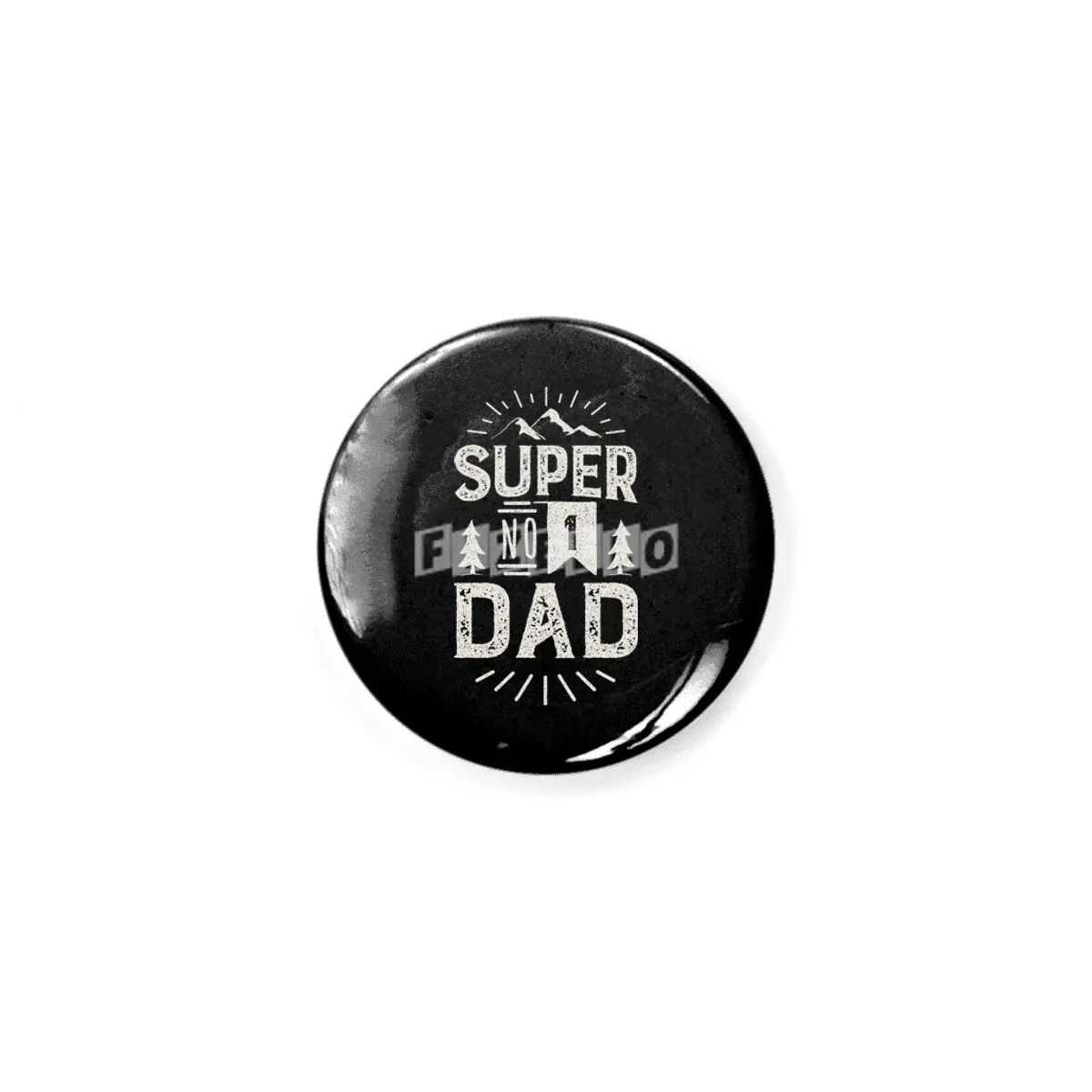 Super Number 1 Dad. No 1 Daddy Rozet