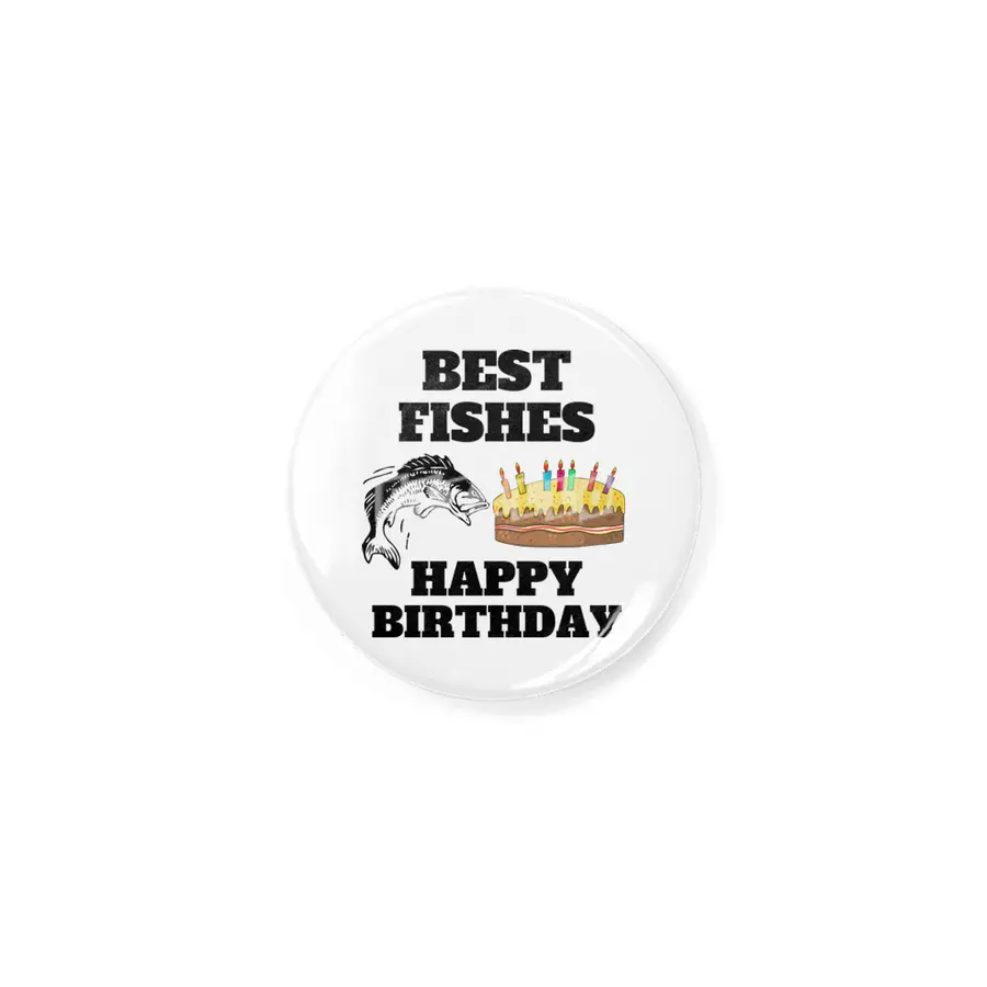 Best Fishes Happy Birthday Rozet