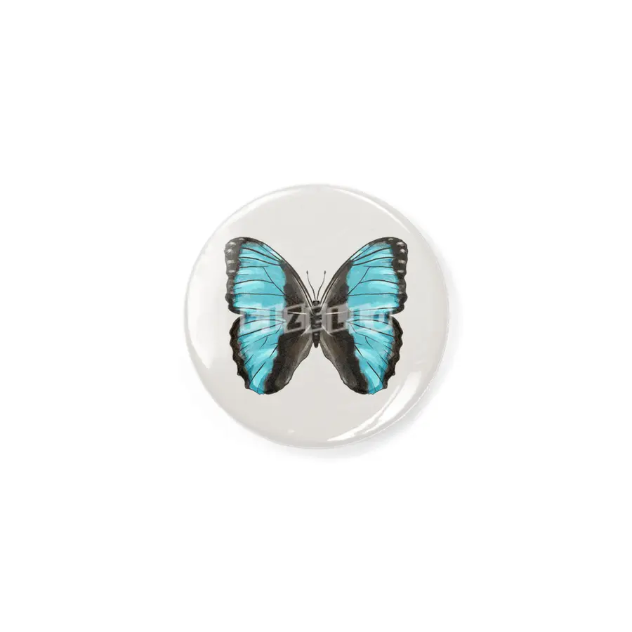 Blue Butterfly Insect Art Rozet