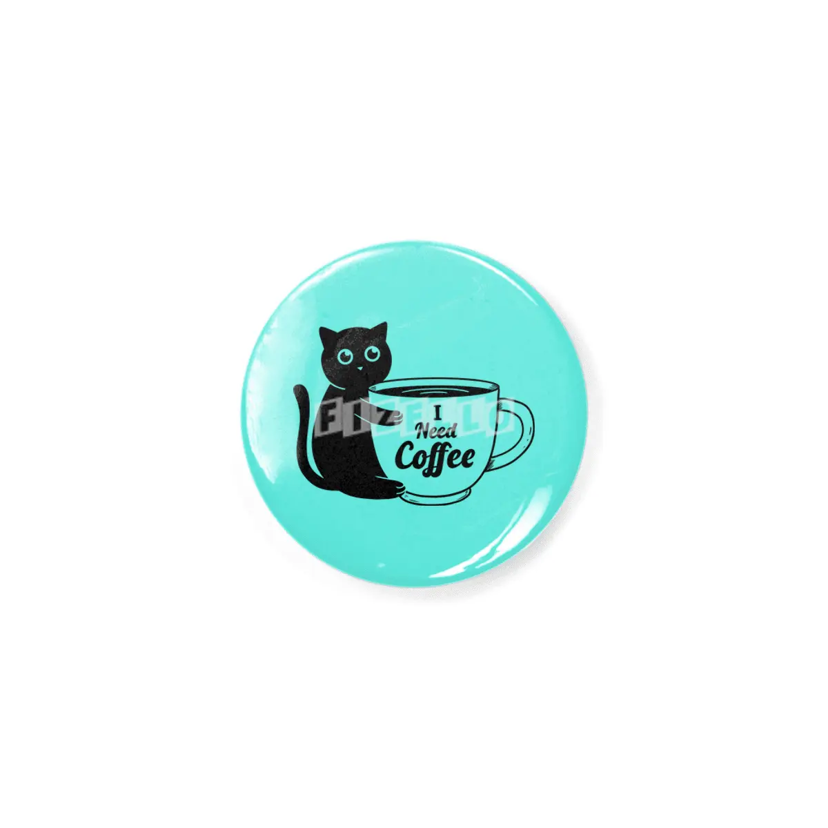Cat I need Coffee Rozet