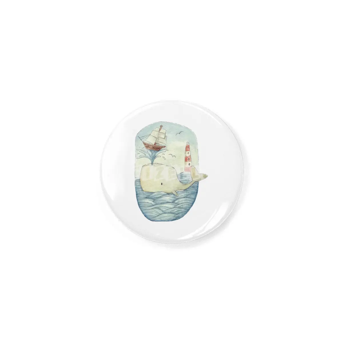 Cute Whale in the Sea Rozet