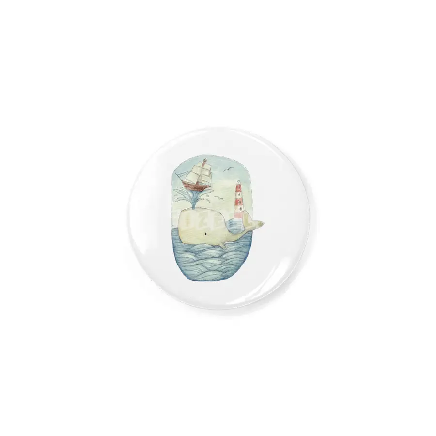 Cute Whale in the Sea Rozet