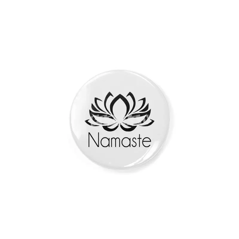 Namaste Yoga Calm Good Vibes Rozet
