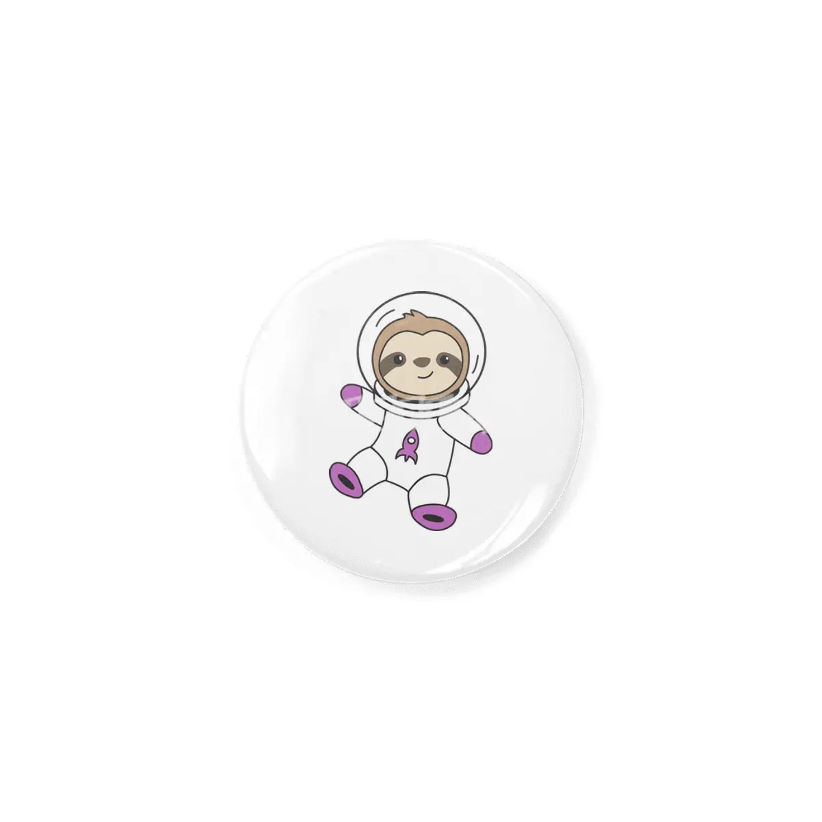 Astronaut Sloth Planet Earth Mars Space Rozet