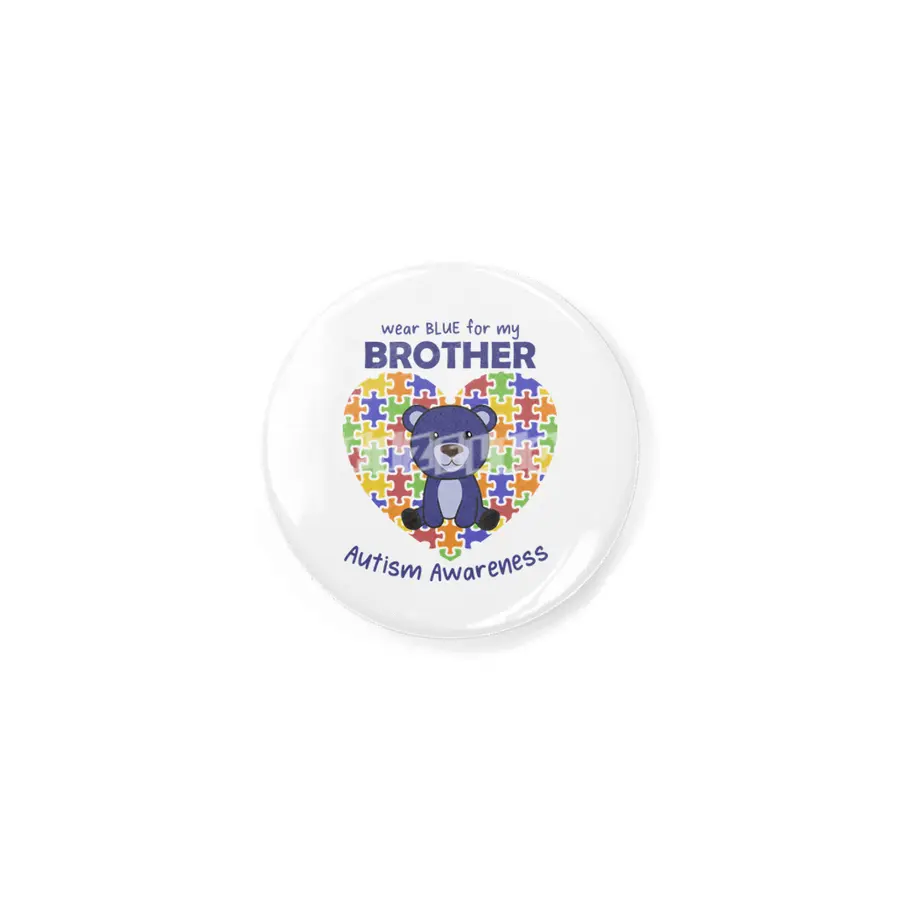 Autism Awareness Wear Blue For My Brother Rozet