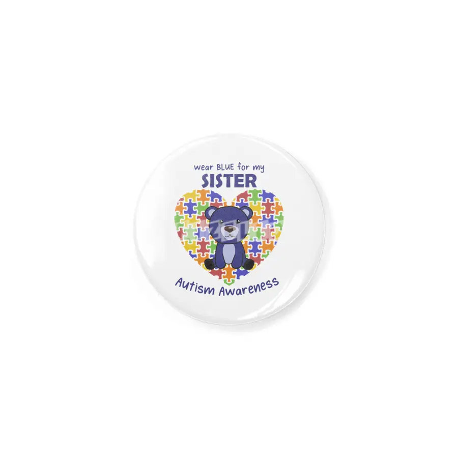 Autism Awareness Wear Blue For My Sister Rozet