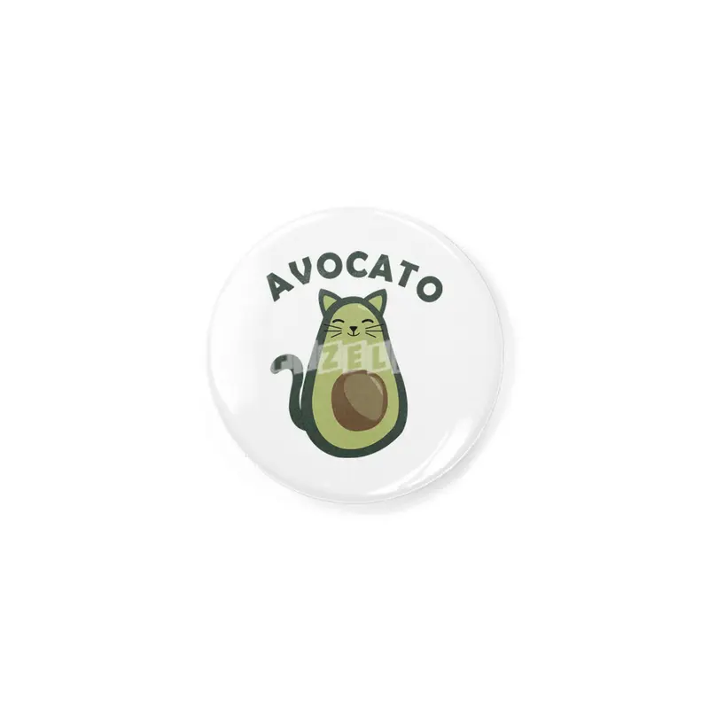 Avocado Cat Funny Food Kitten Avocato Rozet
