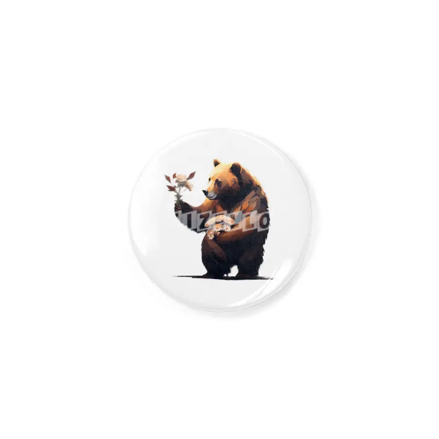 bear holds flowers Rozet