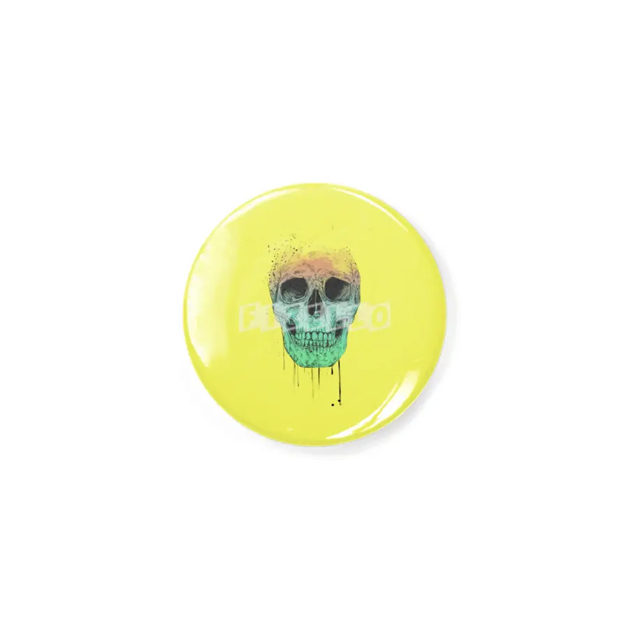 Pop art skull Rozet