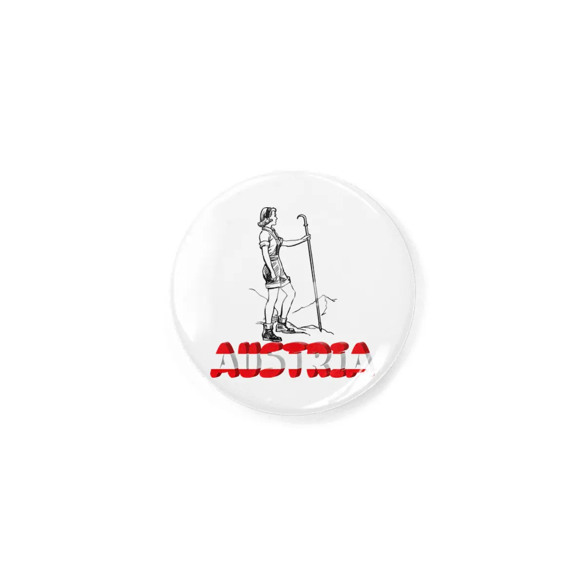 Austria Holiday Eagle Alps Mountains Gift Rozet