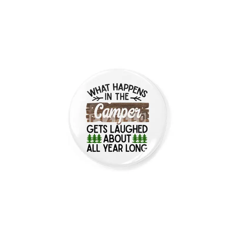 Camping Camper Vacation Motorhome Adventure Gift Rozet