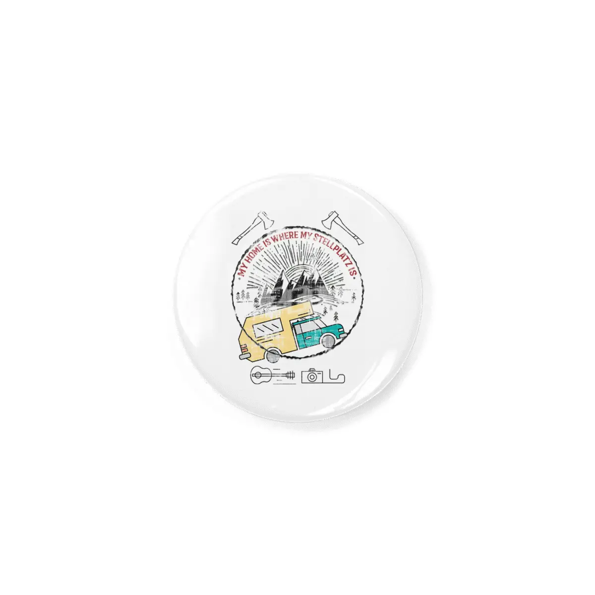 Camping Camper Vacation Motorhome Adventure Gift Rozet
