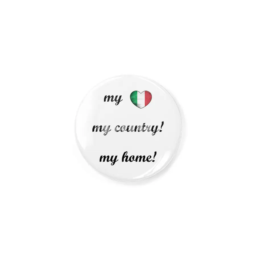 I Love Italy, My Home, My Country Rozet