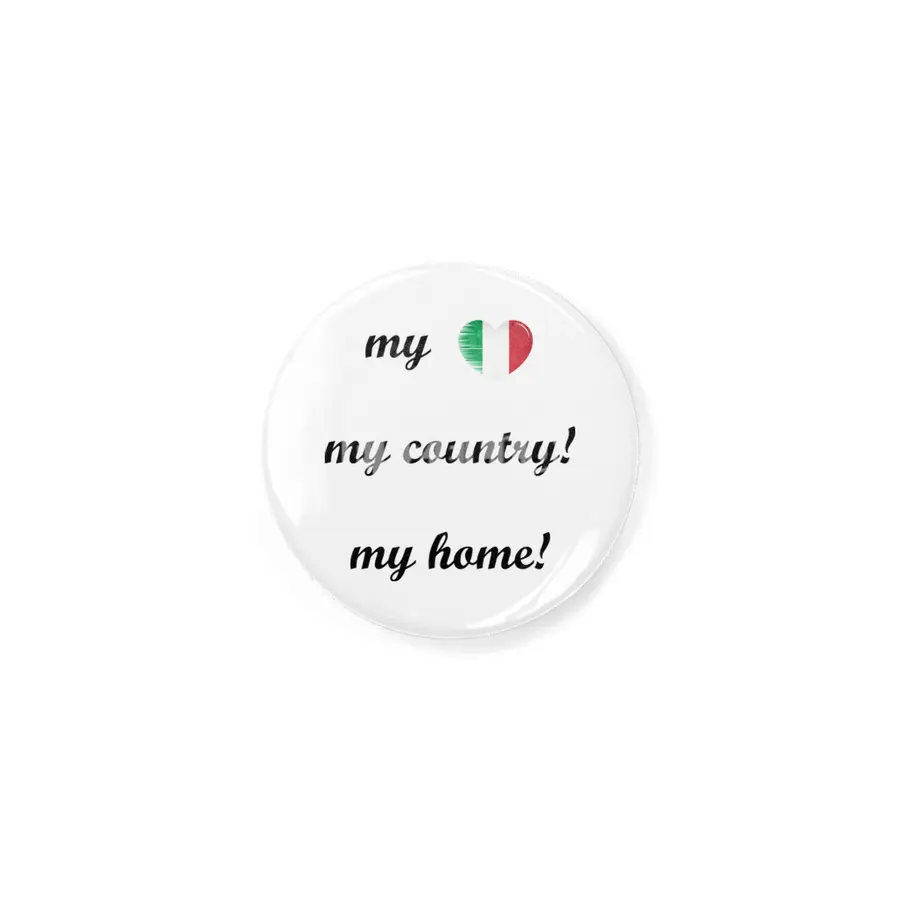 I Love Italy, My Home, My Country Rozet