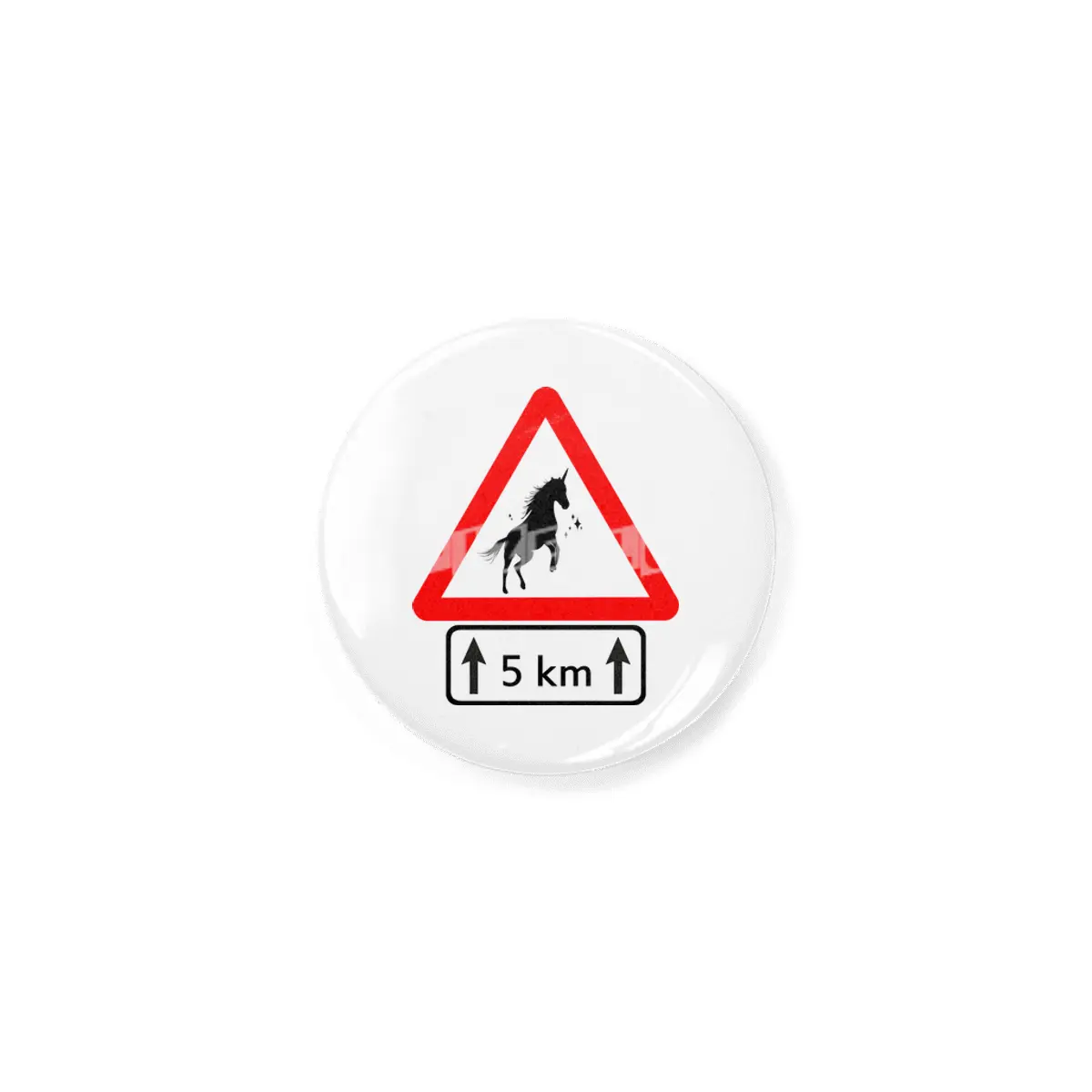 Funny Beautiful Unicorn Road Sign Shirt Rozet