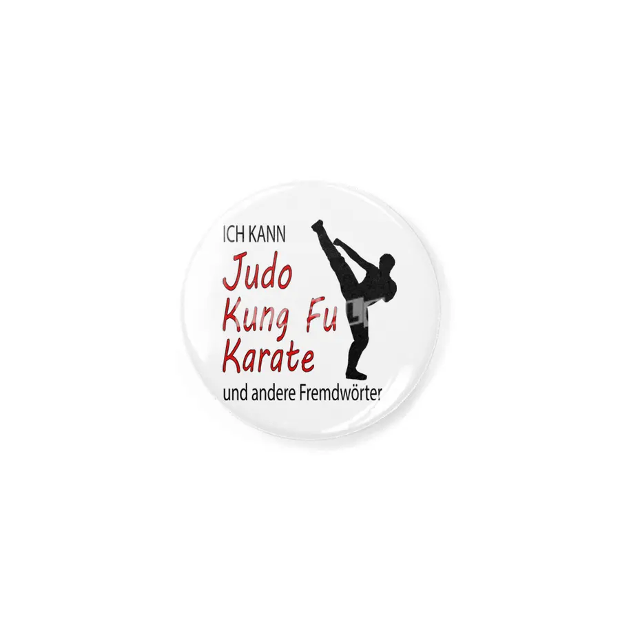 Funny Judo Kung Fu Card Martial Arts Gift Rozet