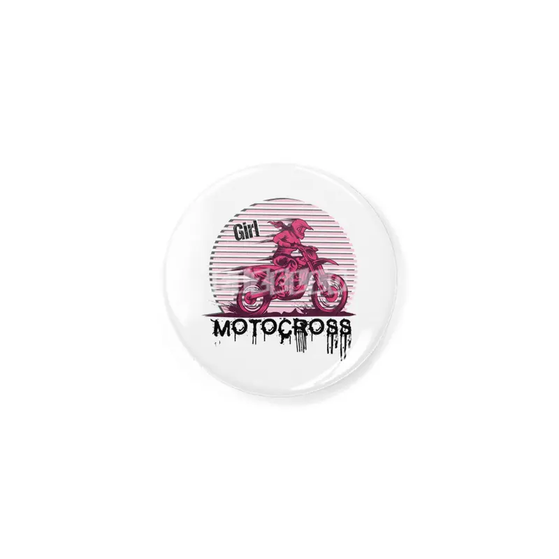 Motocross Enduro Motorcycle Girl Women Gift Rozet