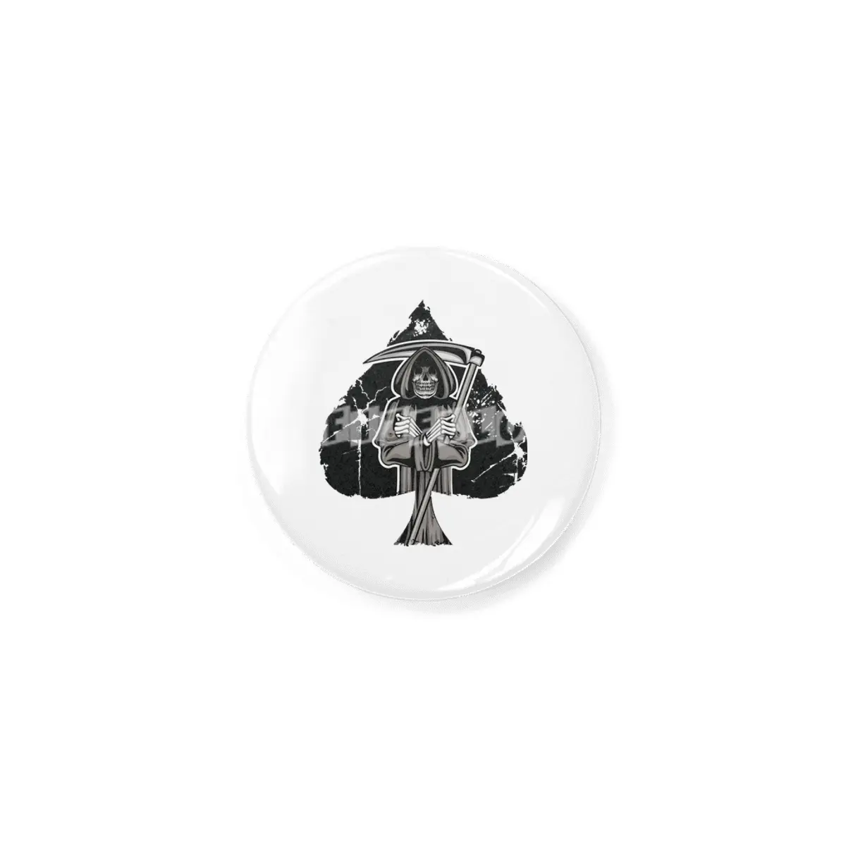 Poker Ace Of Spades Skull Las Vegas Gift Rozet