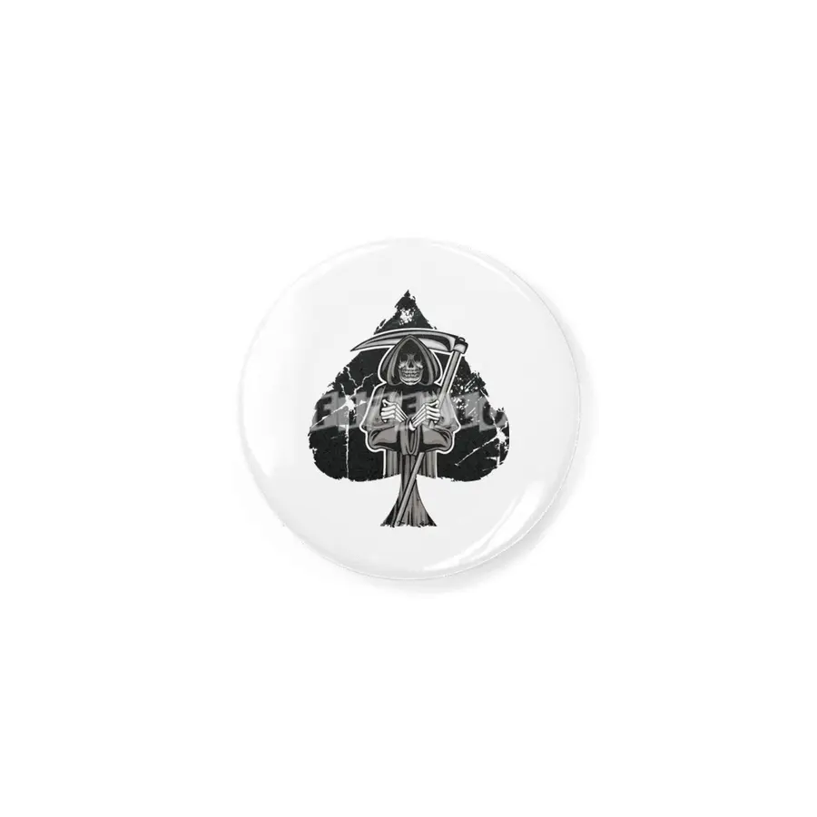 Poker Ace Of Spades Skull Las Vegas Gift Rozet