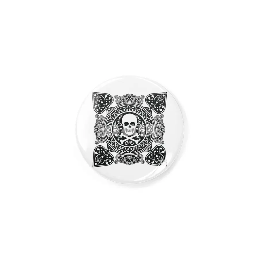 Poker Ace Of Spades Skull Las Vegas Gift Rozet