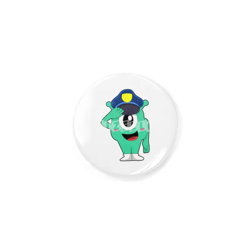 Alien as Police officer with Police hat Rozet