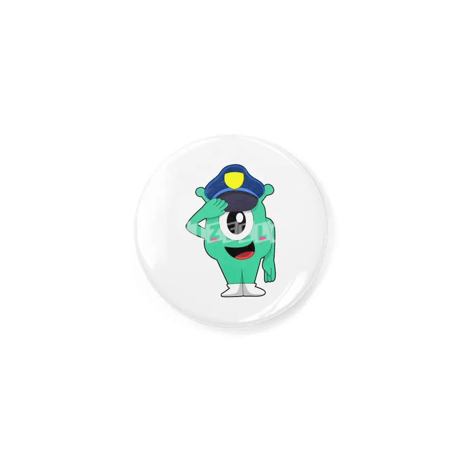 Alien as Police officer with Police hat Rozet