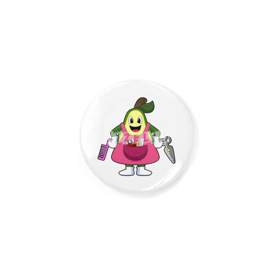 Avocado as Hairdresser with Scissors & Comb Rozet
