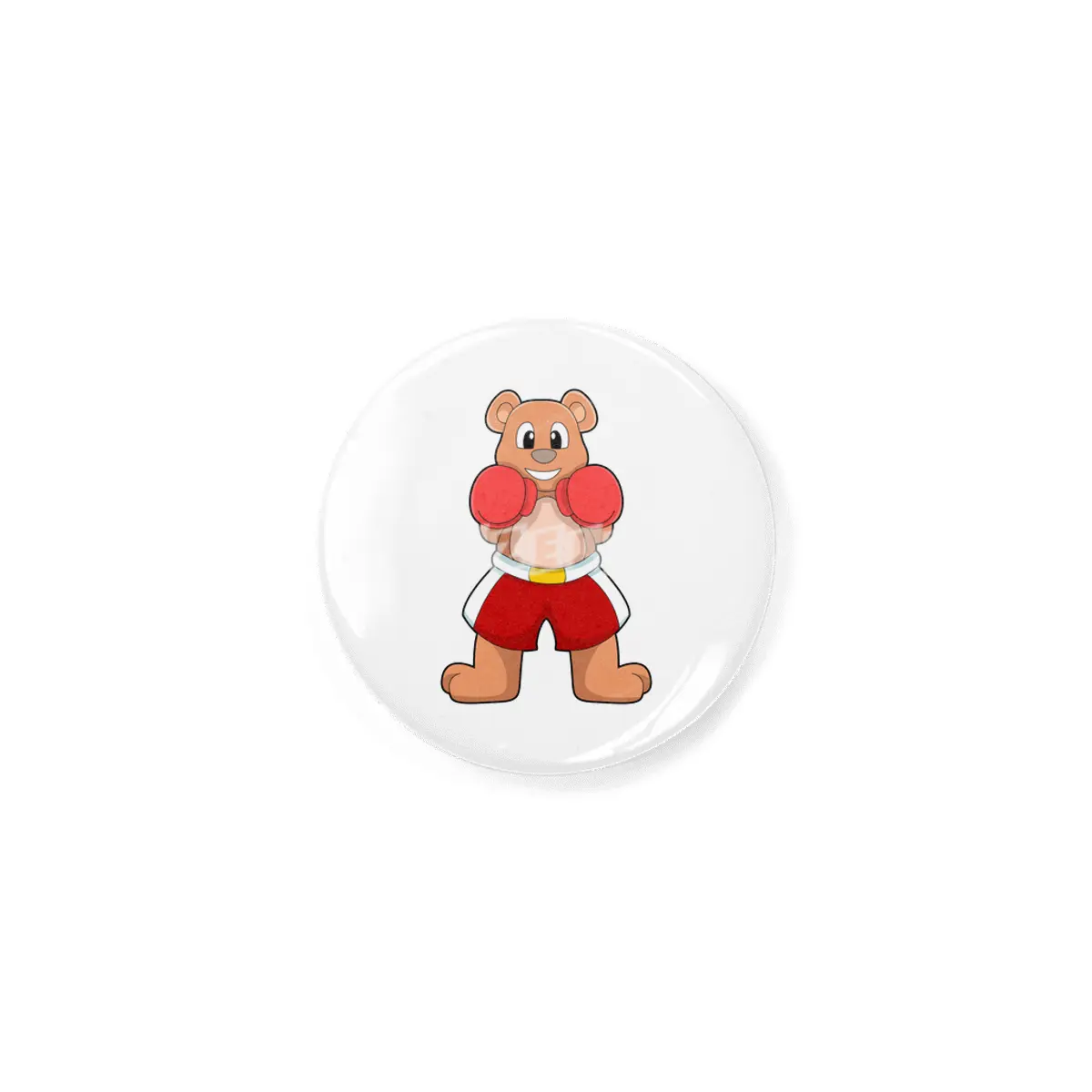 Bear as Boxer with Boxing gloves Rozet